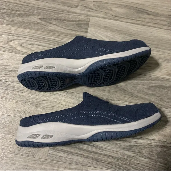 Skechers Relaxed Fit Air Cooled Memory Foam Navy Blue Flats Shoes - Image 9
