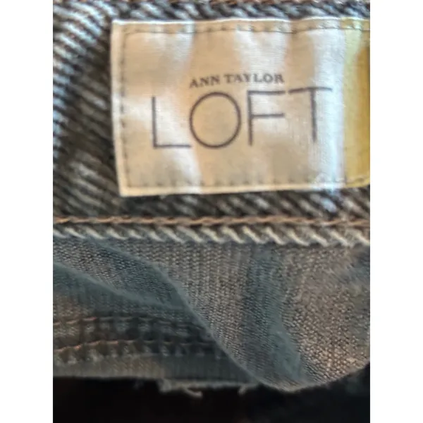 Ann Taylor LOFT Curvy Bootcut Corduroy Pants Gray Mid Rise Size 12 - Image 9