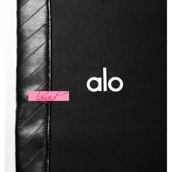 Alo Airlift Winter Warm High-Waist Supermoto Leggings Black Edgy Hi-Rise Leather - Image 8
