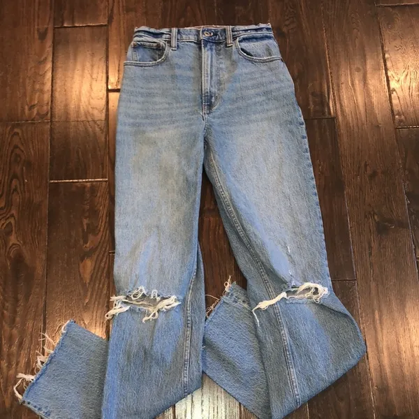 ABERCROMBIE & FITCH the 90’s straight ultra high rise jeans size 0/25 - Image 7