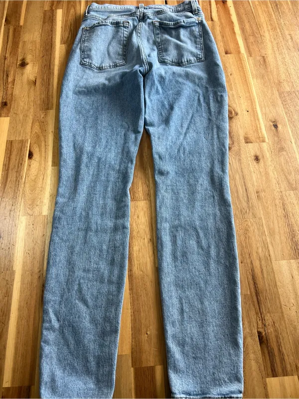 7 For All Mankind High Waist Skinny Jeans Women’s 25 Light Wash - Image 12