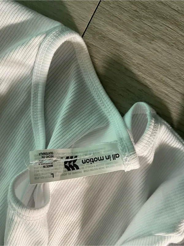 all in motion White Long Sleeve Twist-Front Top - Image 2