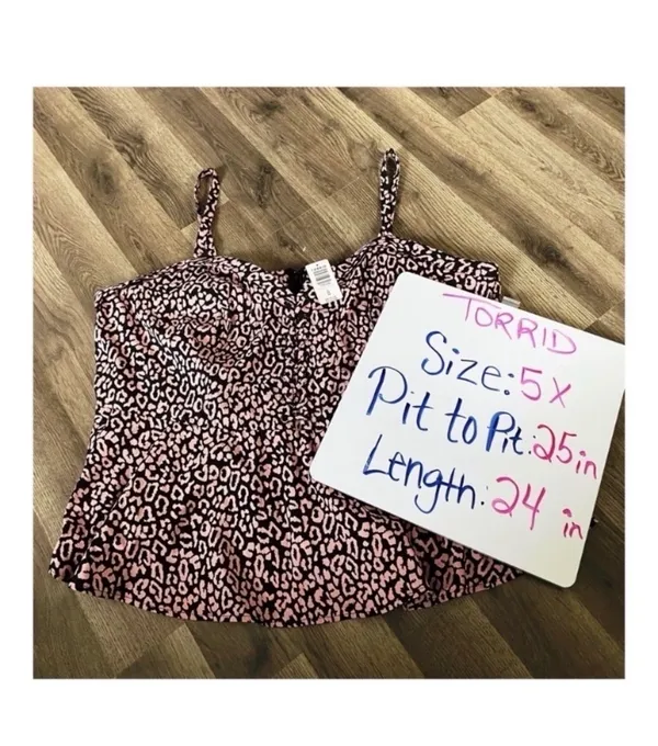 Torrid Cheetah Print Tank Pink Top - Image 6
