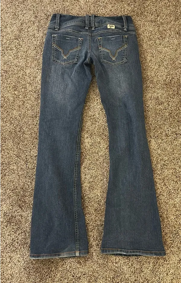 Low Rise Bootcut Jeans Blue Size 5 - Image 2