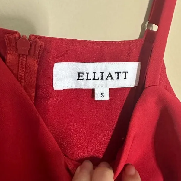 Elliatt x Revolve Red Cutout Asymmetrical Mini Dress Size S Valentine’s - Image 10