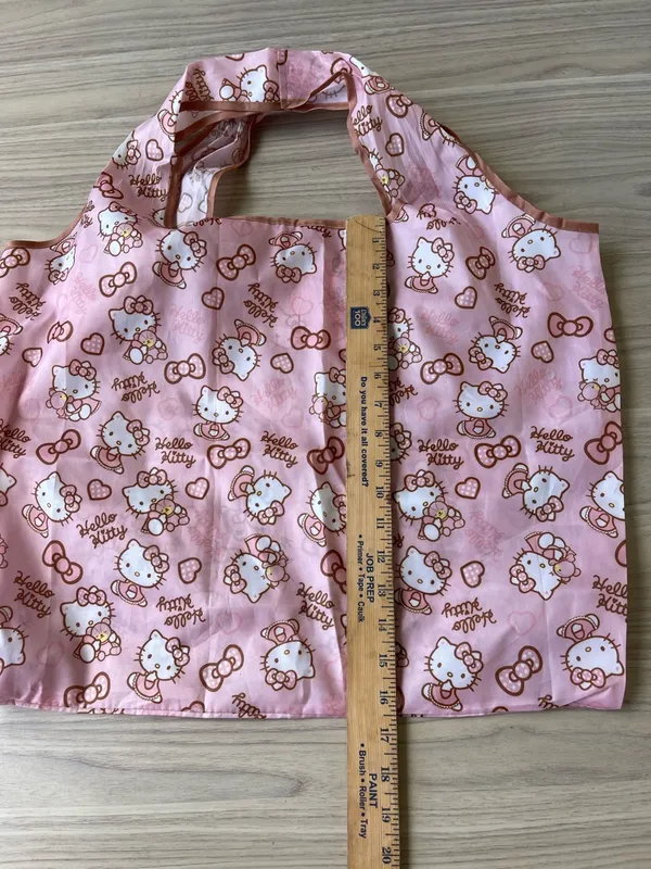 Hello Kitty Pink Foldable Shopper Tote - Image 3