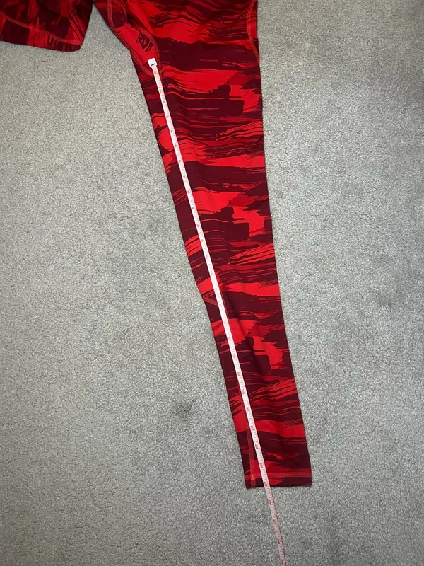 Alphalete Surface Power Leggings Infrared Canvas Camo Size XS - Image 4