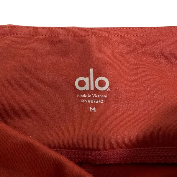 Alo Yoga Sz Medium Edge Sunbaked Capri Airbrush Crop Leggings Burnt Orange Pants - Image 7