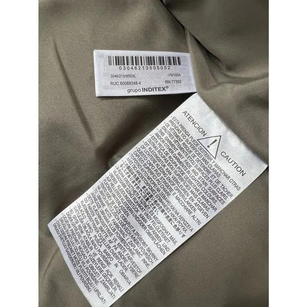Zara Cropped Puffer Vest in Olive Green Size XL NWOT - Image 8