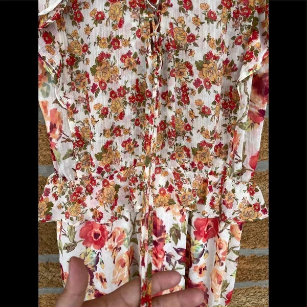 Anthropologie FIG & FLOWER boho dress large - Image 12