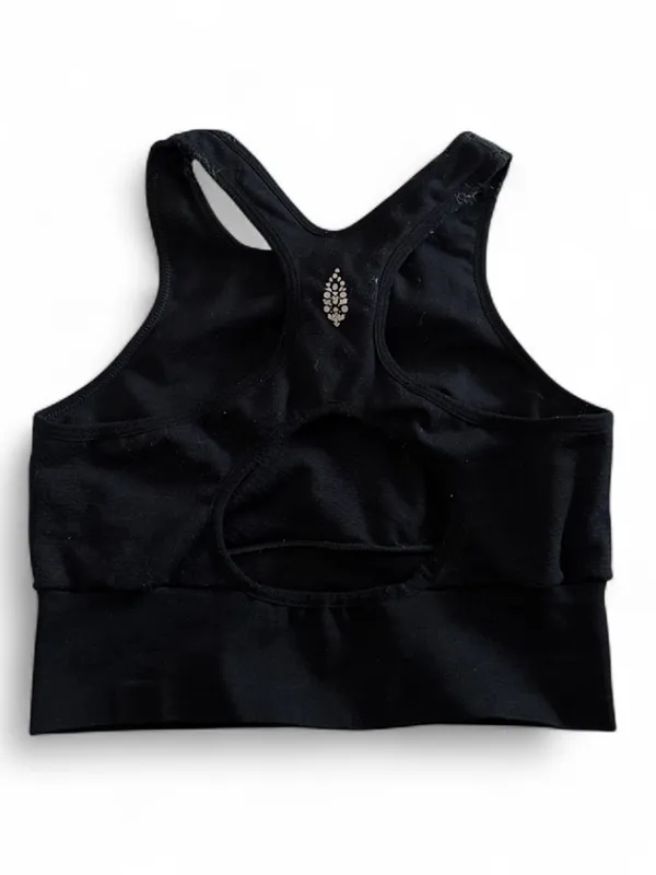Free People Movement Every Single Time Sports Bra Women's XS/S Black Racerback - Image 4