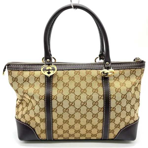 Gucci GG monogram canvas and leather tote - Image 3