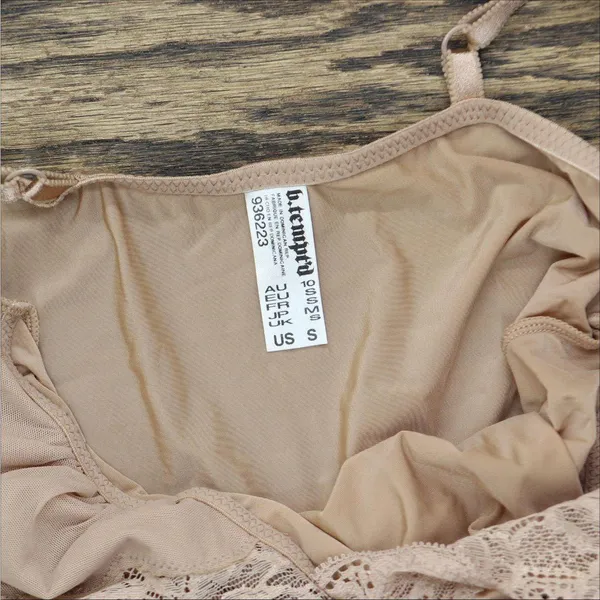 NWT b.temptd Womens Always Composed Bodysuit Lace Trim 936223 Roebuck Brown S - Image 6