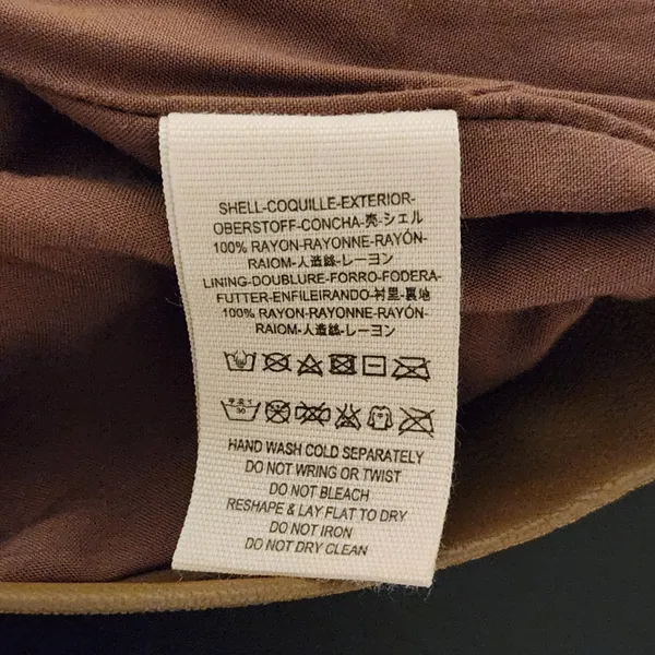 Free People Distressed Brown Faux Leather Mini Skirt Size 4 - Image 6