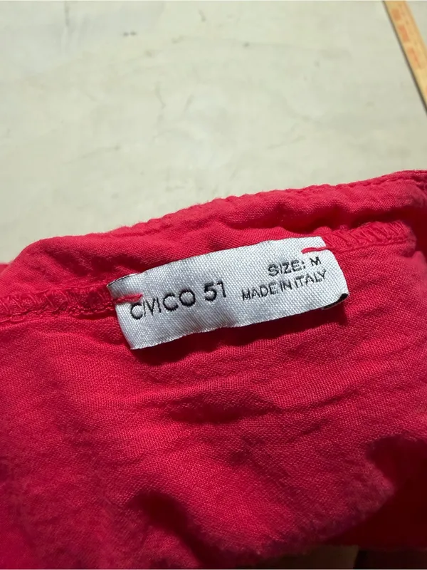 Civico 51 Sleeveless Eyelet cotton Dress medium Italy - Image 3