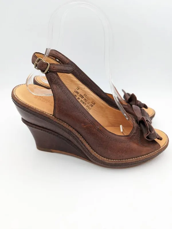 Timberland boot company Marge peep toe slingback wedged sandals size 7 - Image 3