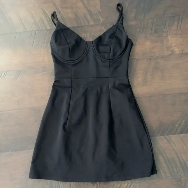 Princess Polly Black Mini Dress - Image 4