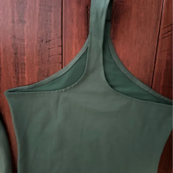 Forest Green Long Sleeve Bodysuit - Image 6