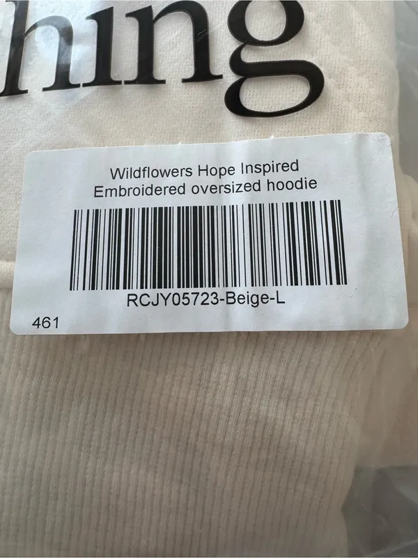 Y2K Floral You're Exactly Where You're Supposed To Be Letter Embroidered Hoodie - Image 2