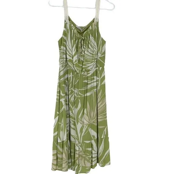 Collective Concepts‎ Womens Cami Midi Dress Lined Sleeveless Size Medium Green - Image 2