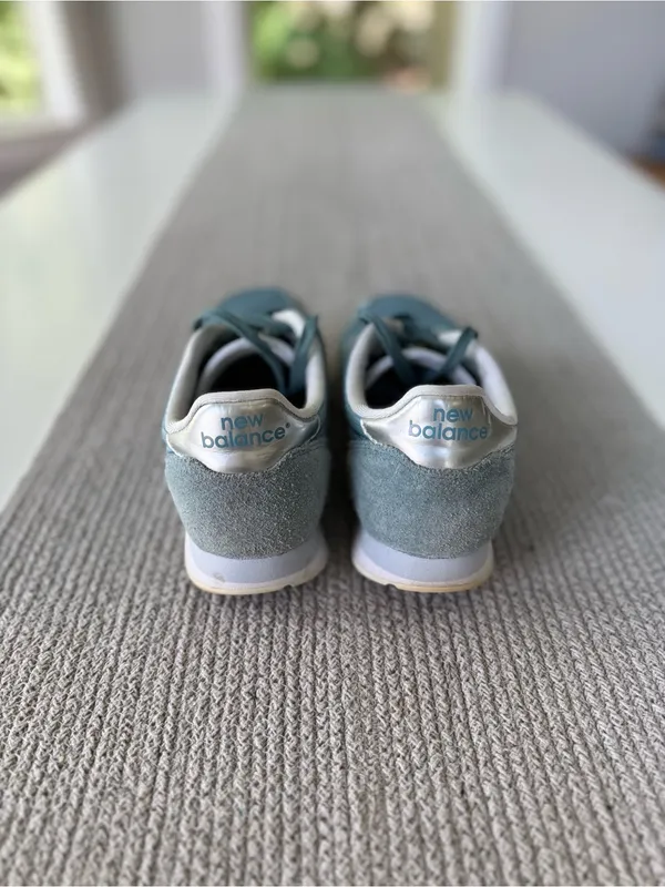 New Balance 311 Light Blue Silver Suede Leather Size 8.5 - Image 6