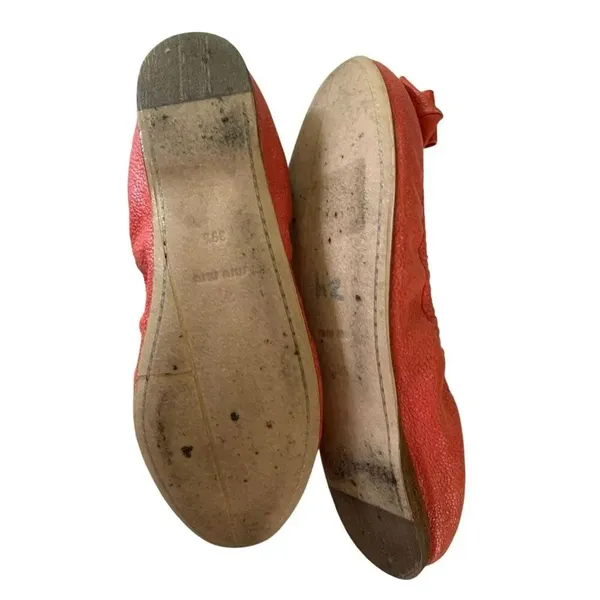 Miu Miu Ballet Bow Flats women's size 39.5 9.5 - Image 4