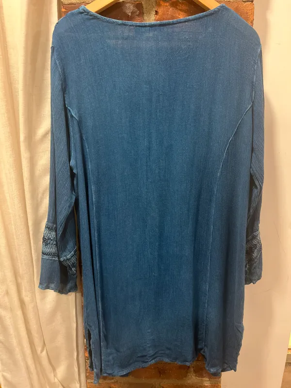 Rayon Long Sleeve Tunic Dress - Image 3
