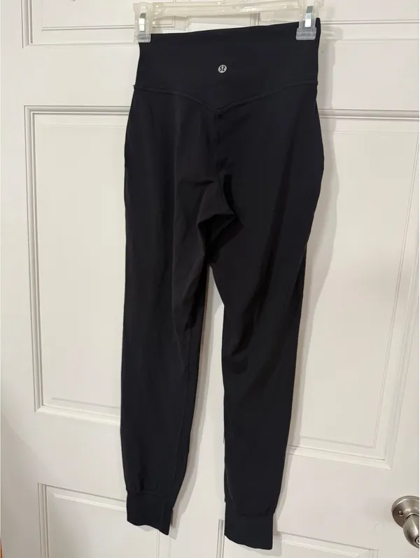 Lululemon Black High Waist Jogger Pants Size 2 - Image 6