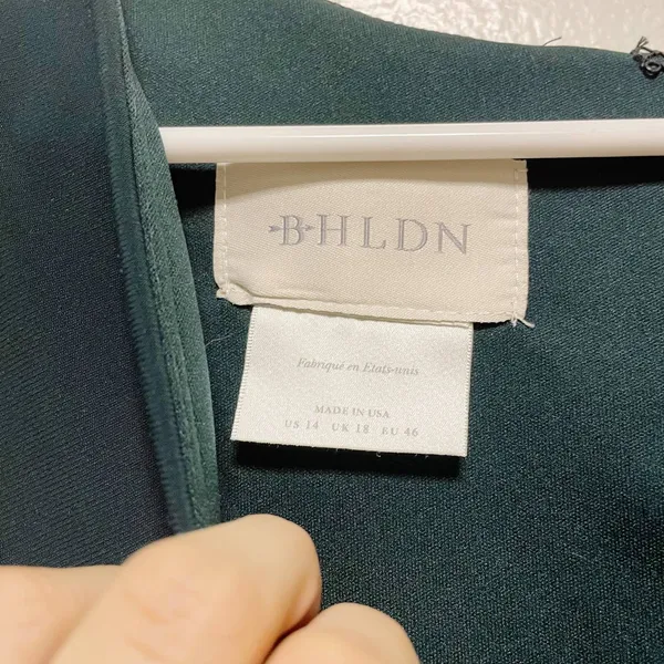 BHLDN Green Sleeveless Draped V-Neck Maxi Dress - Image 9