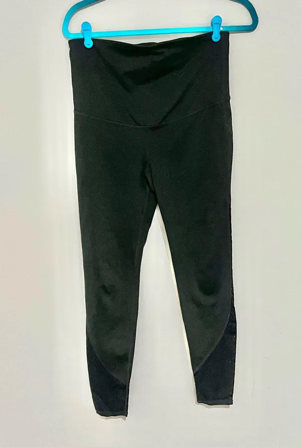 Gap GapFit Black Maternity Athletic Workout Leggings  - Image 2
