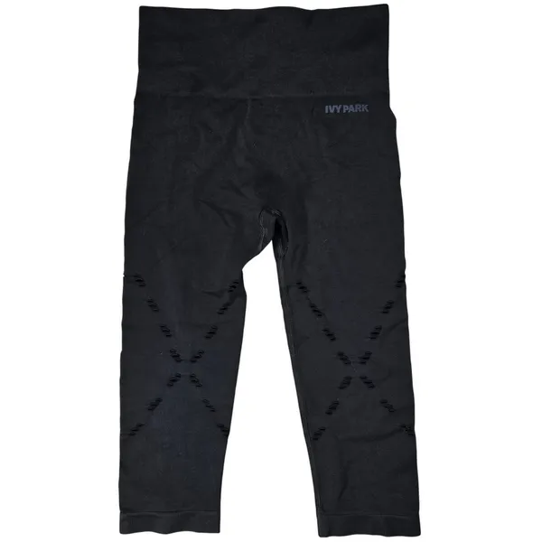 Ivy‎ Park Black Compression Seamless Cropped Leggings Cutout Design XXS - Image 2