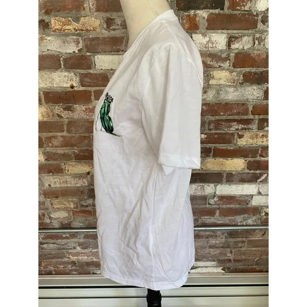 Kule The Golf Graphic T-Shirt Size Small White Green Jacket Cart Bag - Image 4
