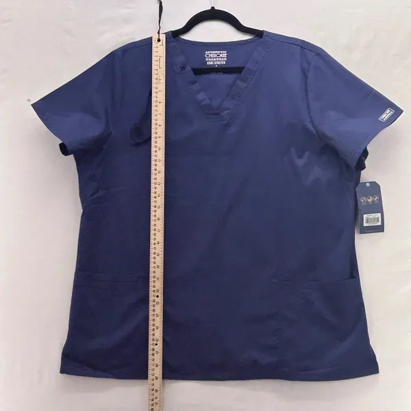 Authentic Cherokee Workwear Mens Scrub Top Navy‎ XL - Image 14