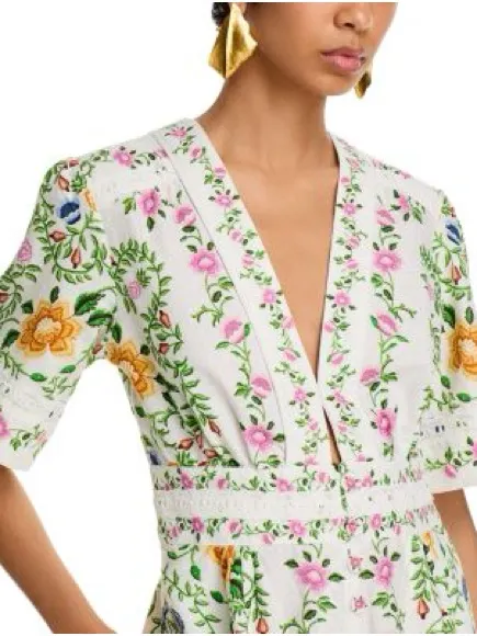 FARM Rio Folk Floral Romper - Image 4