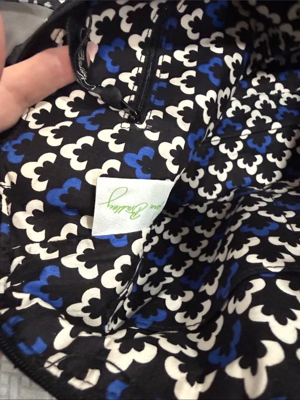 Vera Bradley Hipster Crossbody Canterbury Cobalt Tablet Bag w/Adjustable Strap - Image 6