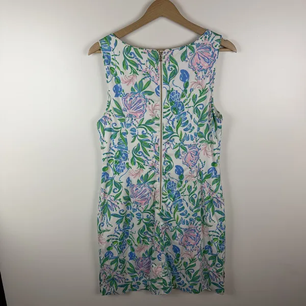 NWT Lilly Pulitzer The Lilly Shift Dress Sz 10 Just A Pinch Floral Preppy Resort - Image 5