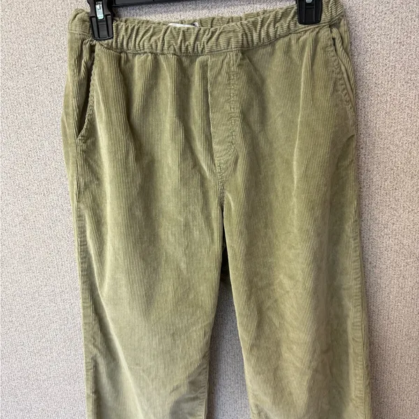Zara Women‎ Size 2 Sage Green Corduroy Pockets Casual Trouser Pants - Image 2