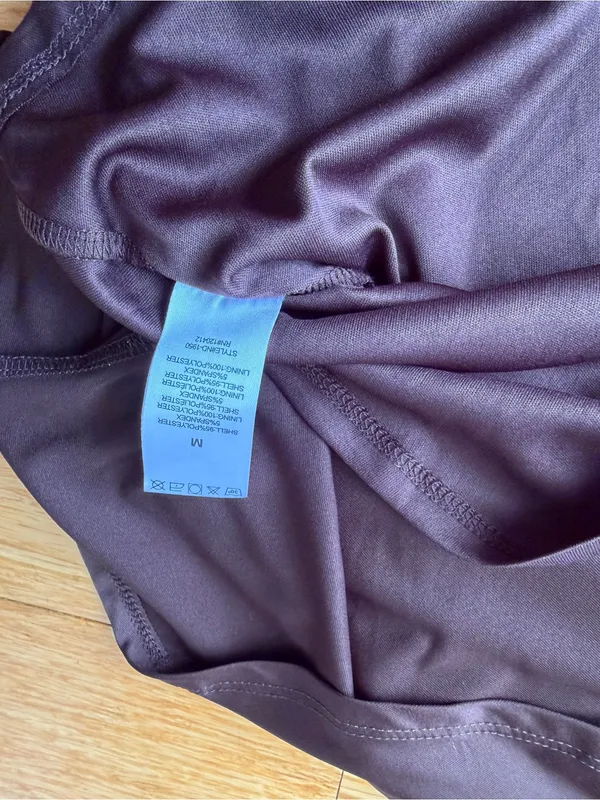 NIA Bailey Espresso Brown Ruched Halter Mini Dress M - Image 11