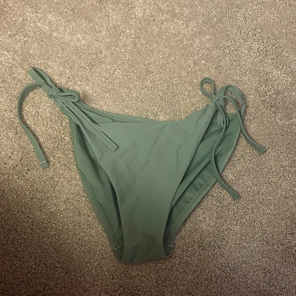 New Shade & Shore steal Green Bikini Bottoms string M - Image 6