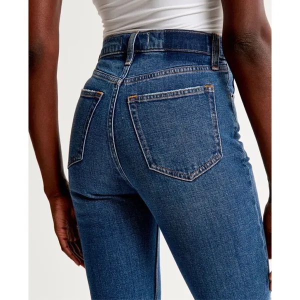 Abercrombie &Fitch Ultra High Rise Ankle Straight Jeans Size 28/ 6S - Image 9