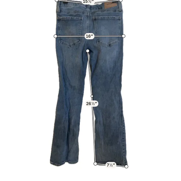 RSQ Womens Low Rise Flare Jeans Size 25 Medium Wash Denim Blue Pants - Image 5