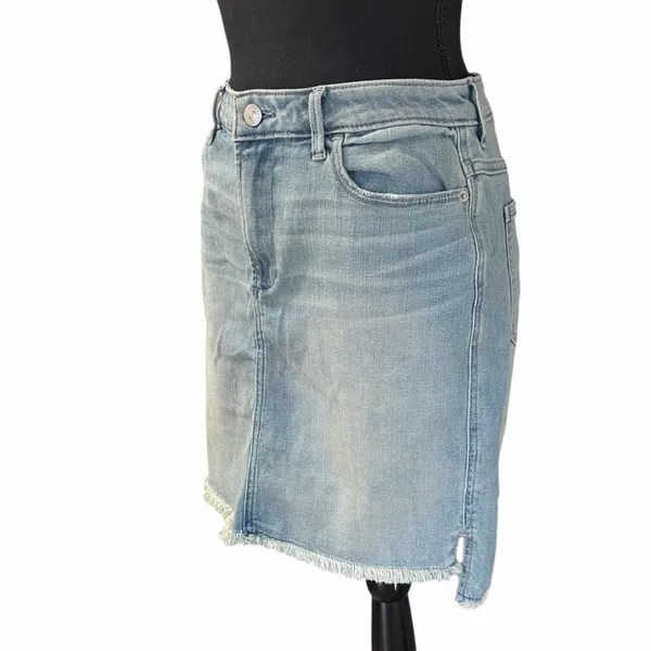 Abercrombie & Fitch Blue Denim Mini Skirt(Size 28) - Image 5