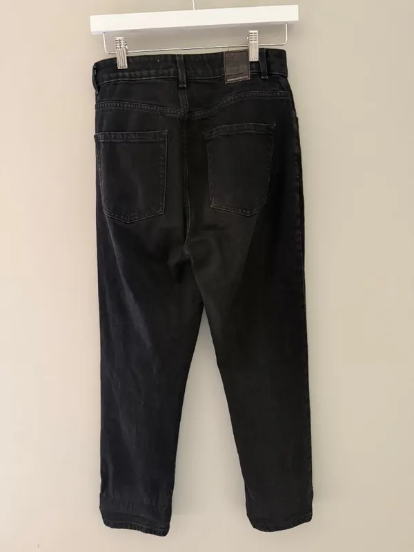 Zara High Rise Black Mom Jeans Women’s Size 6 Tapered - Image 5