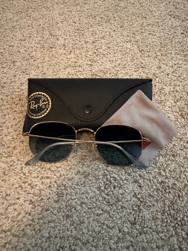 Ray-Ban Blue Hexagon Sunglasses - Image 2