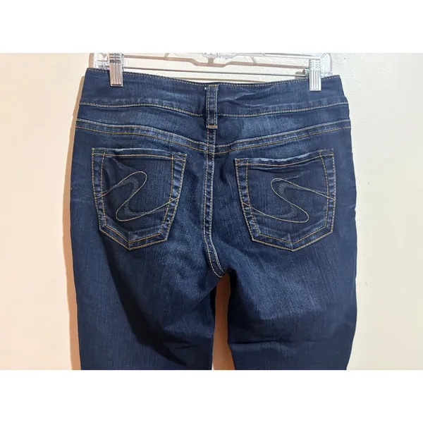 Silver Jeans Suki Bootcut Womens 29/33 Dark Wash Excellent Mid Rise - Image 13