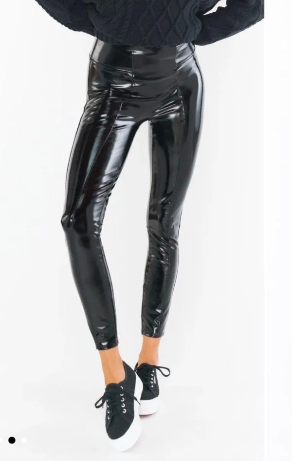 Spanx patent Leather Leggings - Image 8