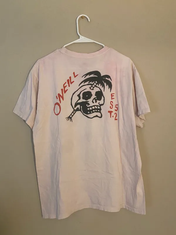O'Neill Modern Fit Light Pink Skull T-shirt - Image 3