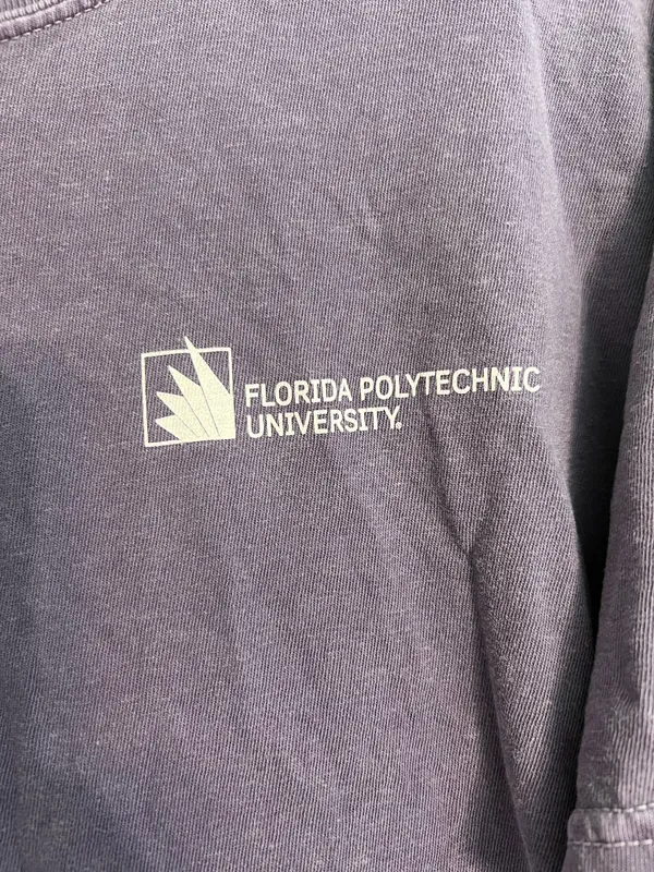 Comfort Colors Florida Polytechnic University Purple Graphic T-Shirt - Image 2