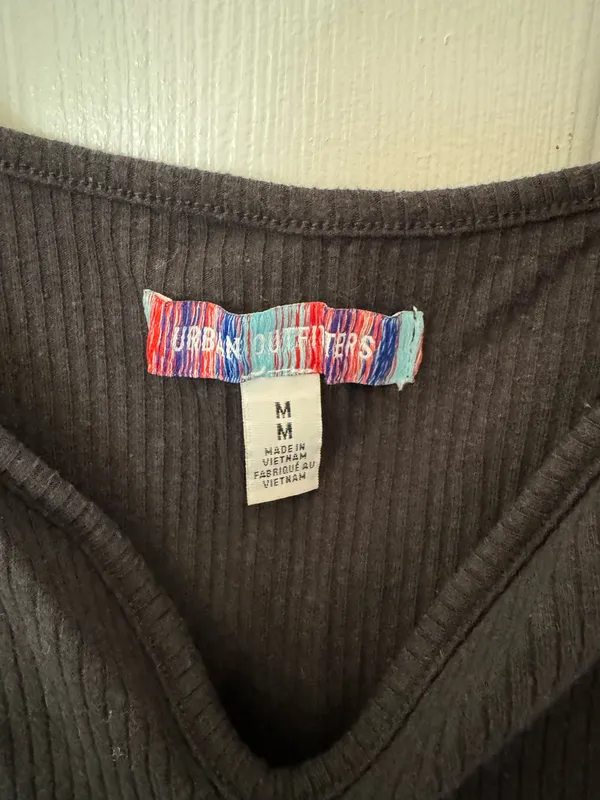 Urban Outfitters Off-The-Shoulder Black Long Sleeve Top - Image 3