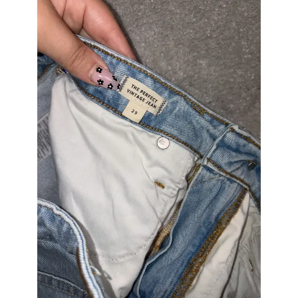 Madewell The Perfect Vintage High-Rise Light Wash Jeans Size 29 - Image 5